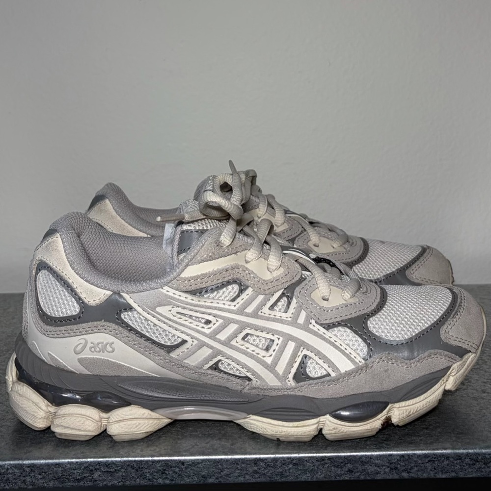 Asics Women's Gray and White Sneakers